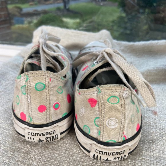 Converse All Star low top Ox Polka Dot lace-up sneakers, Size 4 - Picture 5 of 5